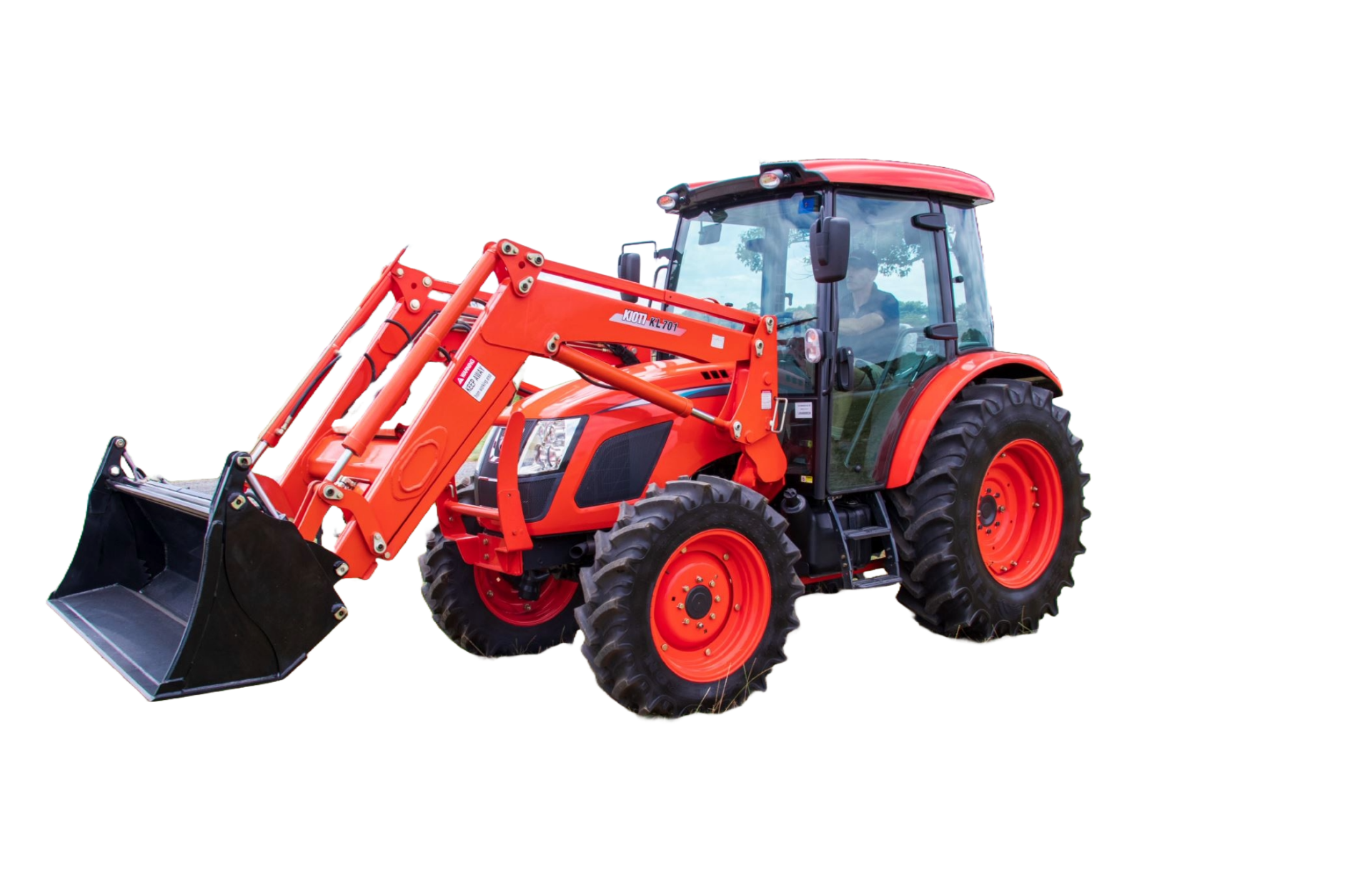 RX6030 Cab tractor cropped JTP Kioti RX6030 Cab Tractor with 4in1 Bucket Fitted